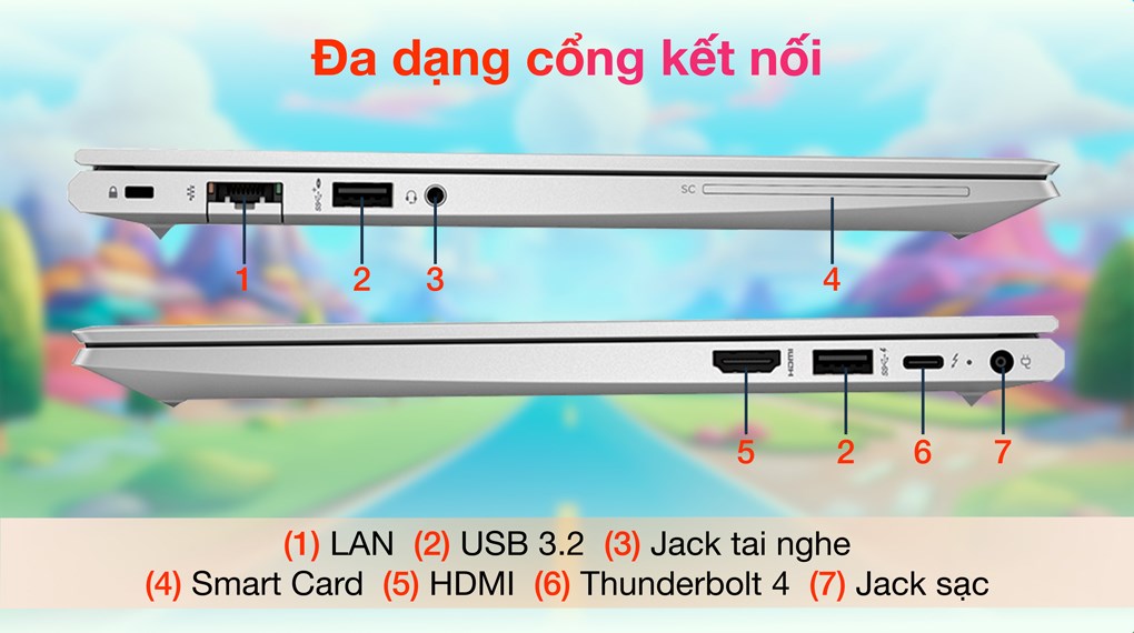 Laptop HP Elitebook 630 G10 - 9H1N9PT (i7 1355U, 16GB, 512GB, Full HD, Win11)