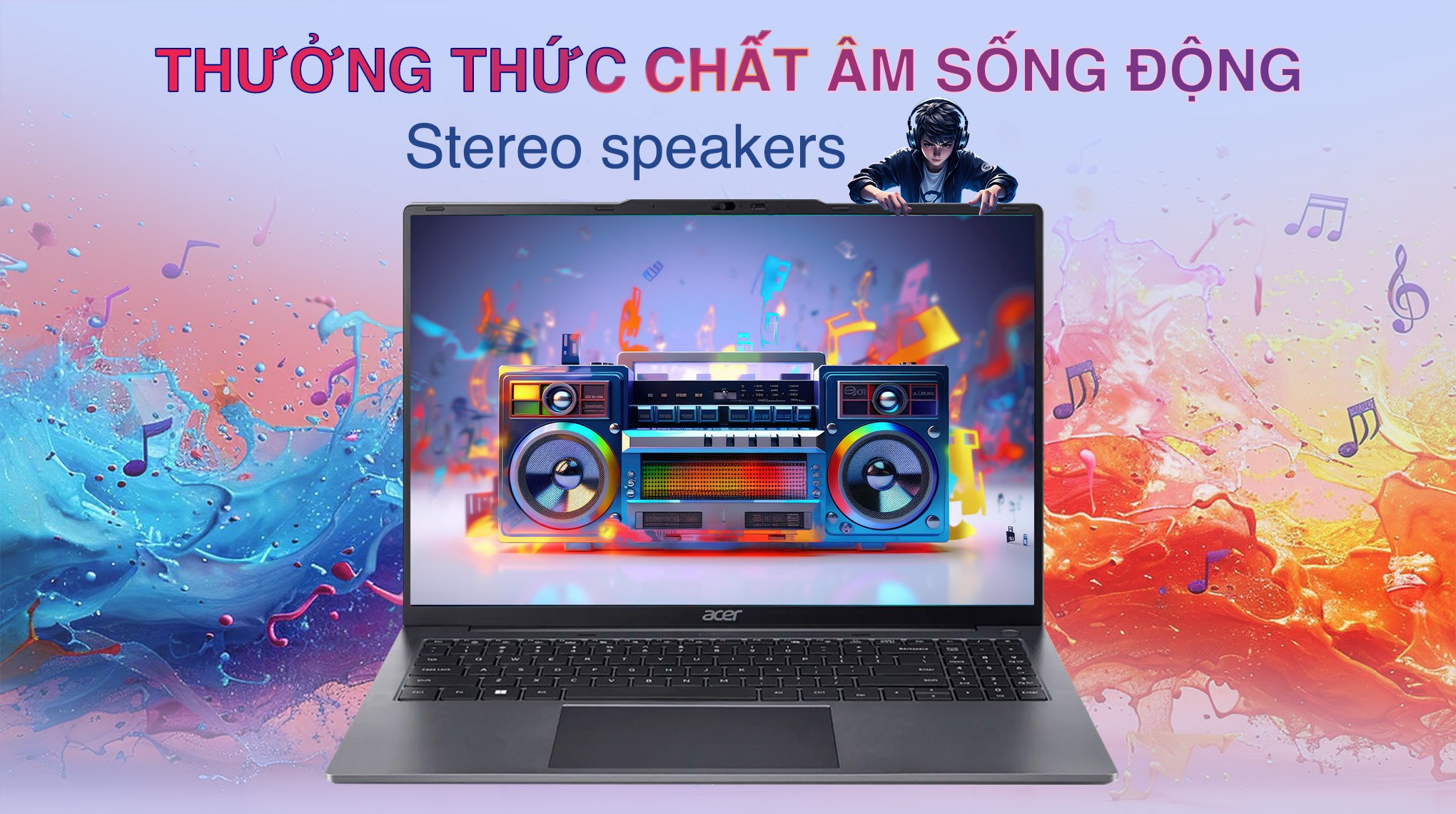 Laptop Acer Aspire Lite AL16 51P 596H - NX.KWZSV.002 (i5 1235U, 8GB, 512GB, WUXGA, Win11)