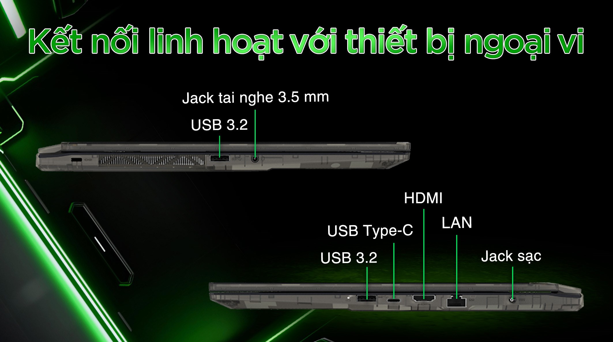 Laptop MSI Gaming Cyborg 15 A13VEK - 1423VN (i7 13620H, 16GB, 512GB, RTX 4050 6GB, Full HD 144Hz, Win11)