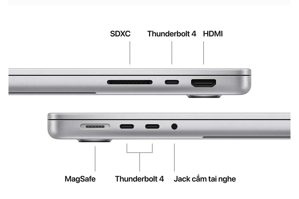 Laptop Apple MacBook Pro 14 inch M3 Max 48GB/1TB Màu Bạc