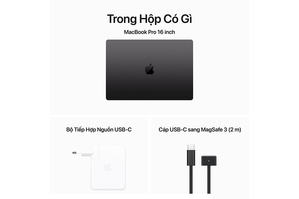 Laptop Apple MacBook Pro 16 inch M3 Max 64GB/1TB Màu Đen