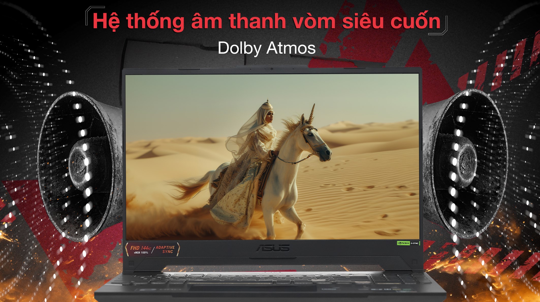 Laptop Asus TUF Gaming A15 FA507NUR - LP057W (R7 7435HS, 16GB, 512GB, RTX 4050 6GB, Full HD 144Hz, Win11)