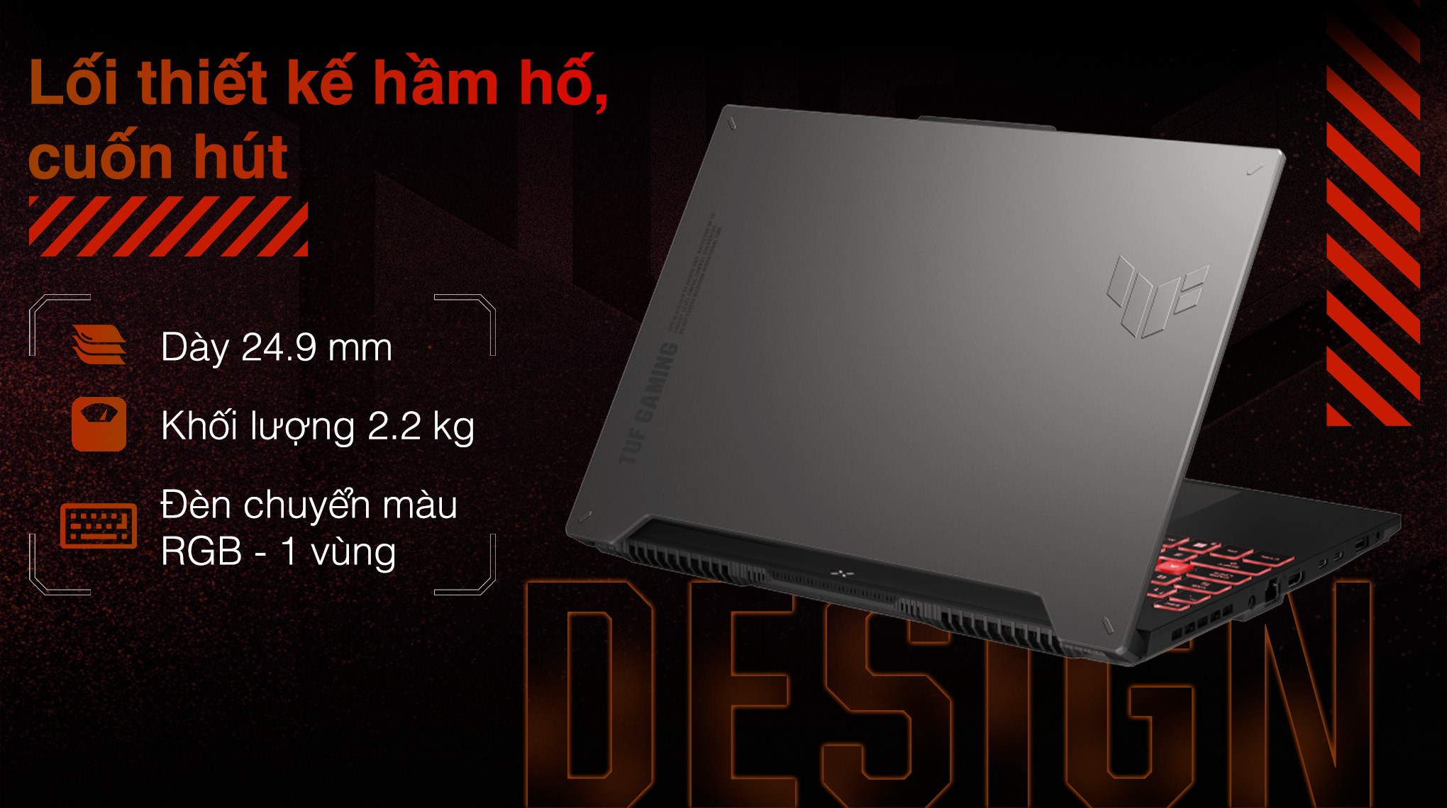 Laptop ASUS TUF Gaming A15 FA507UV R7 8845HS/16GB/512GB/8GB RTX4060/144Hz/Win11 (LP142W)