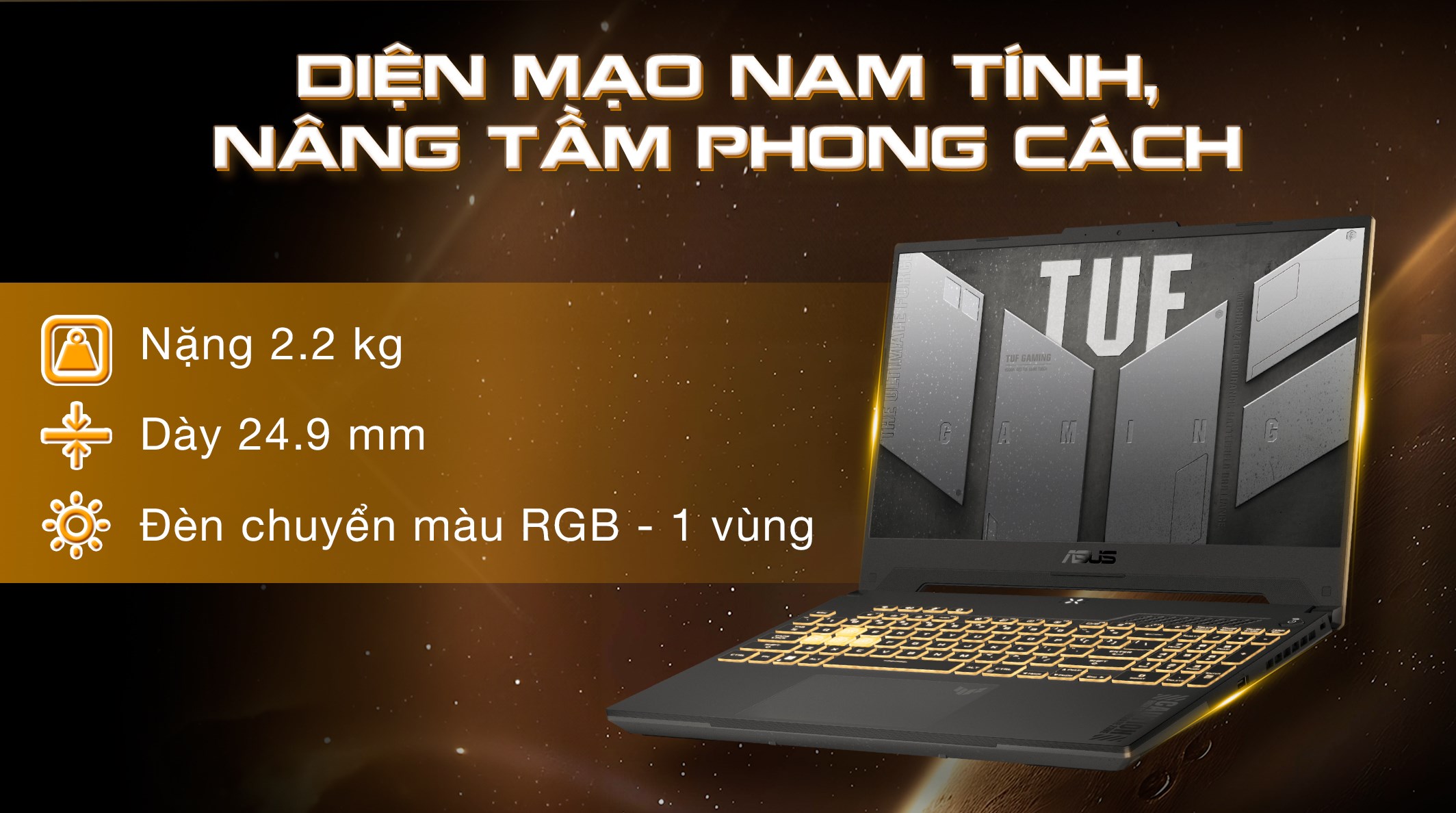 Laptop Asus TUF Gaming F15 FX507VV - LP151W (i7 13620H, 16GB, 512GB, RTX 4060 8GB, Full HD 144Hz, Win11)