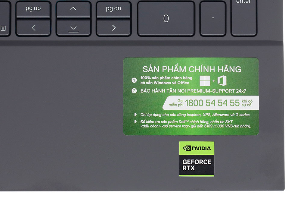 Laptop Dell Gaming G15 5530 - i9HX161W11GR4060 (i9 13900HX, 16GB, 1TB, 8GB RTX4060, 15.6"F, 165Hz, OfficeHS, Win11) - 9