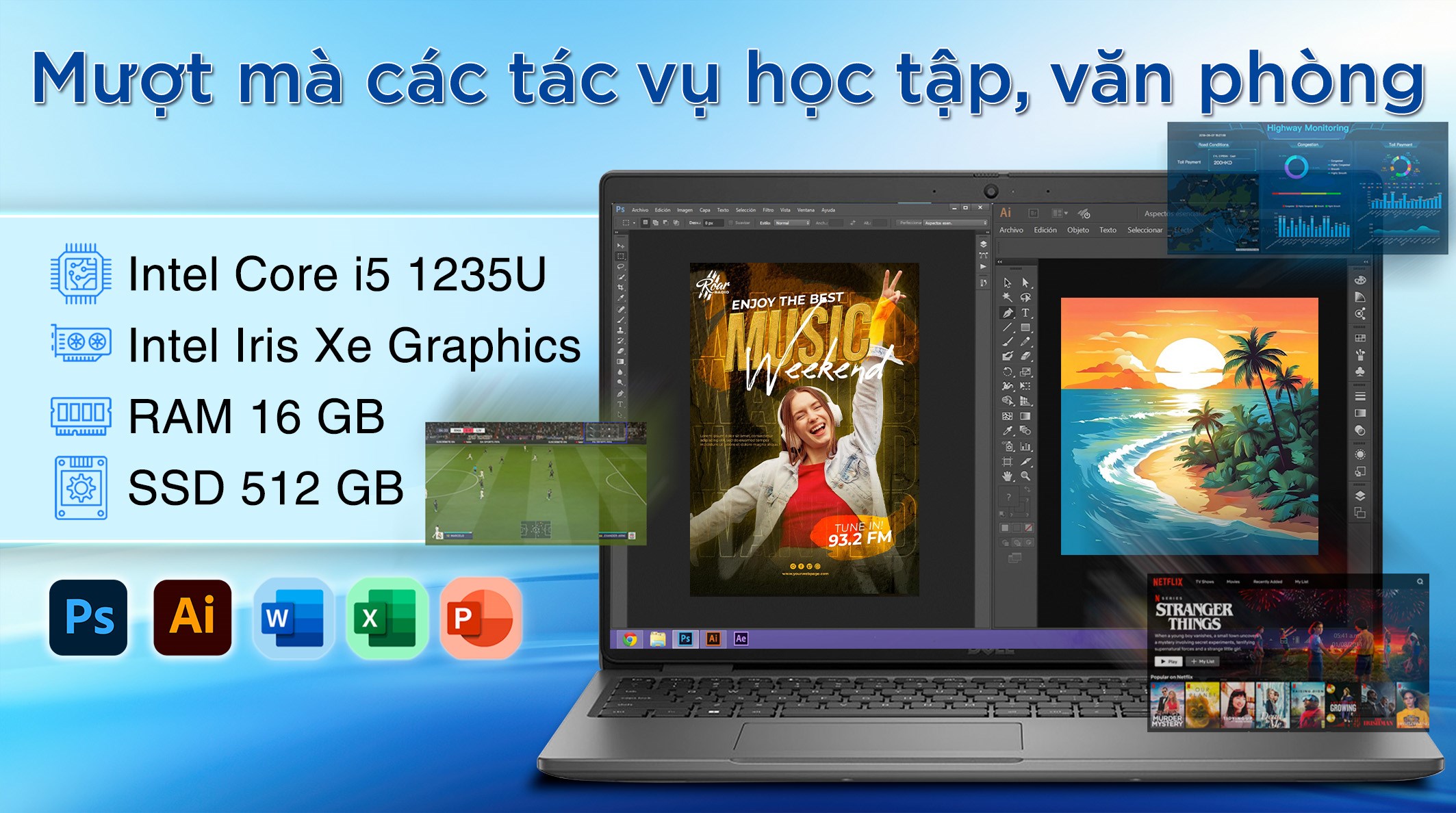 Laptop Dell Latitude 3540 i5 1235U/16GB/512GB/Win11 (71038100)