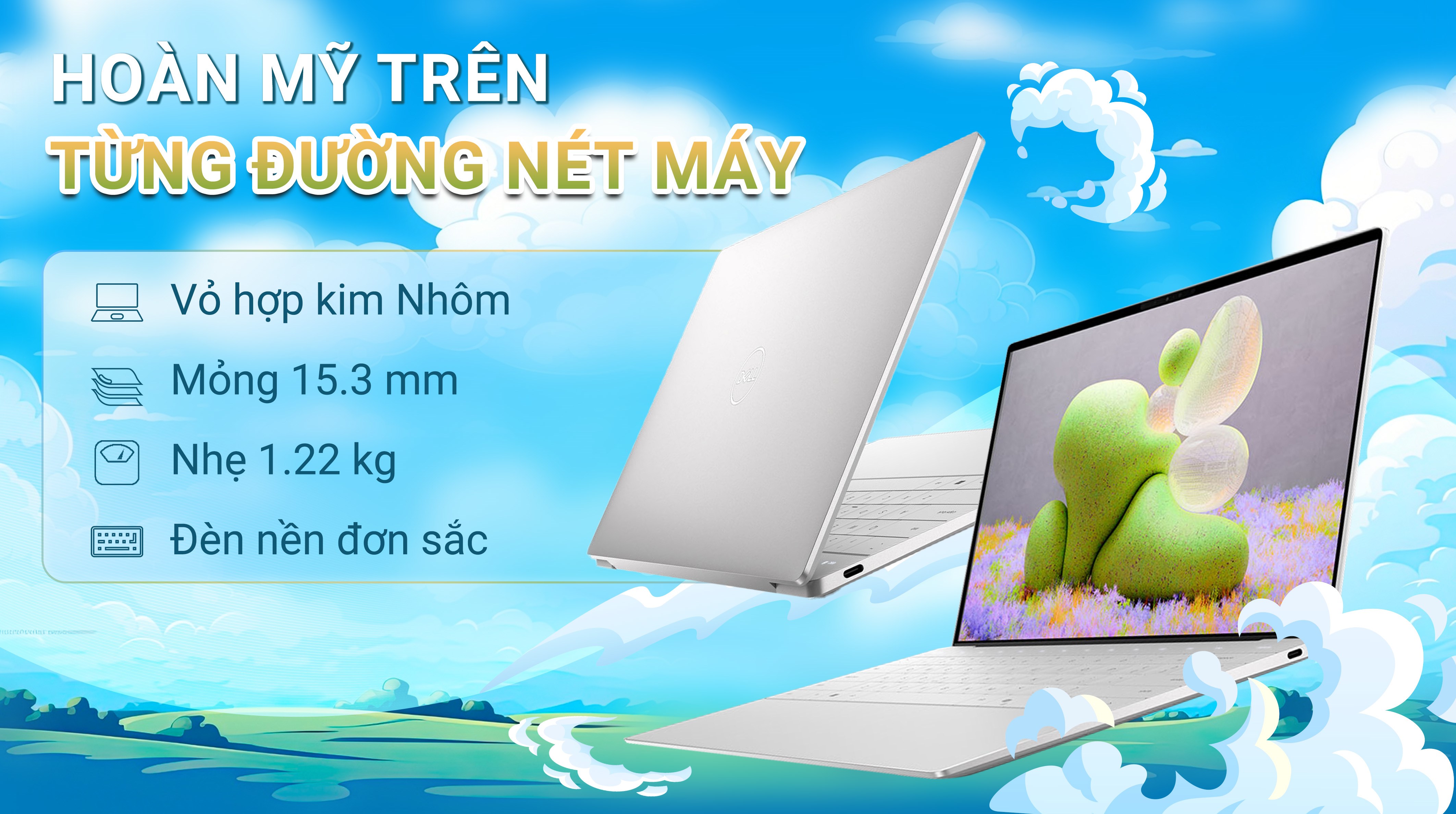 Laptop Dell XPS 13 9340 Ultra 5 125H/16GB/2TB/Touch/OfficeHS/Win11 (XPSU5934W1)