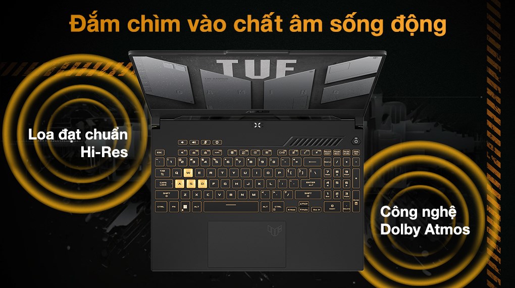 Laptop Asus TUF Gaming F15 FX507ZC4 - HN181W (i7 12700H, 16GB, 512GB, RTX 3050 4GB, Full HD 144Hz, Win11)