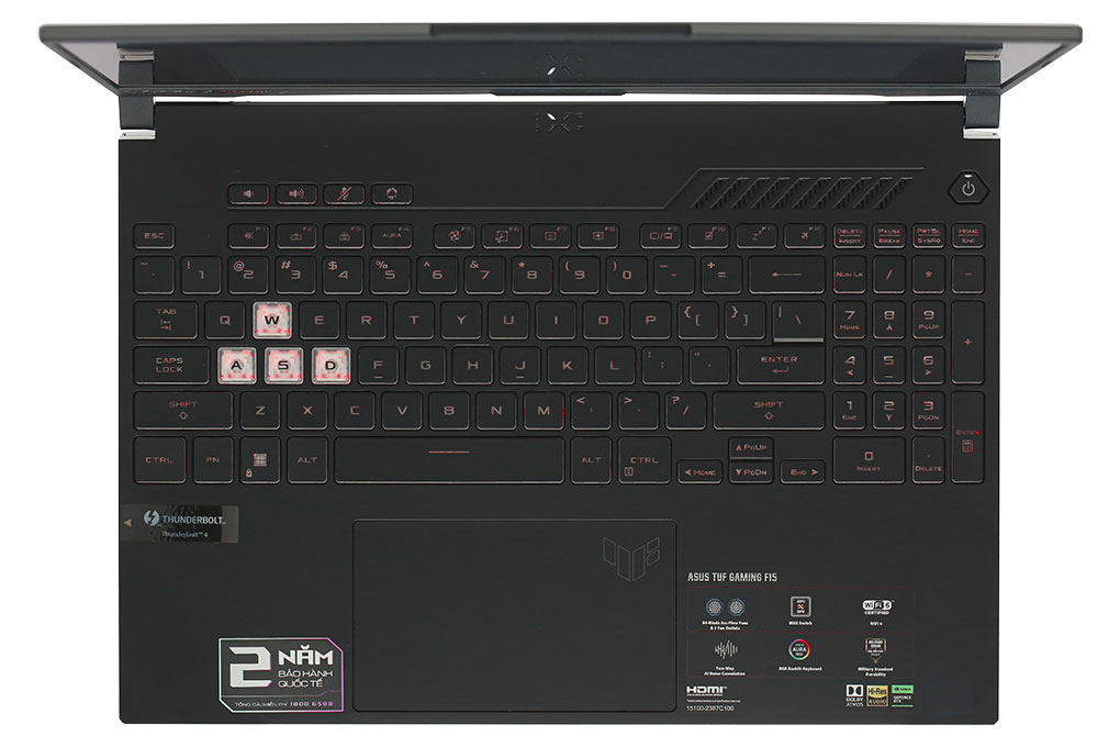 Laptop Asus TUF Gaming F15 FX507ZC4 - HN181W (i7 12700H, 16GB, 512GB, RTX 3050 4GB, Full HD 144Hz, Win11) - 4