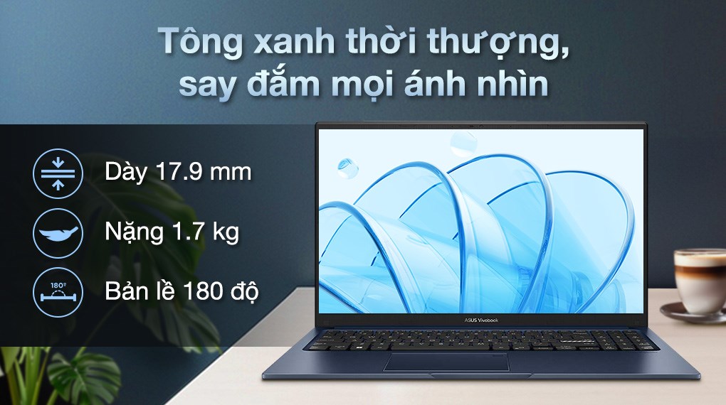 Laptop Asus Vivobook 15 X1504ZA - NJ1546W (i5 1235U, 16GB, 512GB, Full HD, Win11)