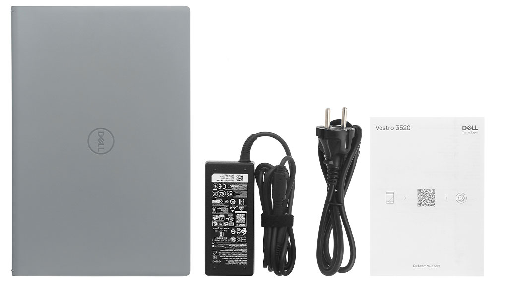 Bộ sản phẩm gồm: Sách hướng dẫn, Sạc Laptop Dell ( 65W ), Thùng máy