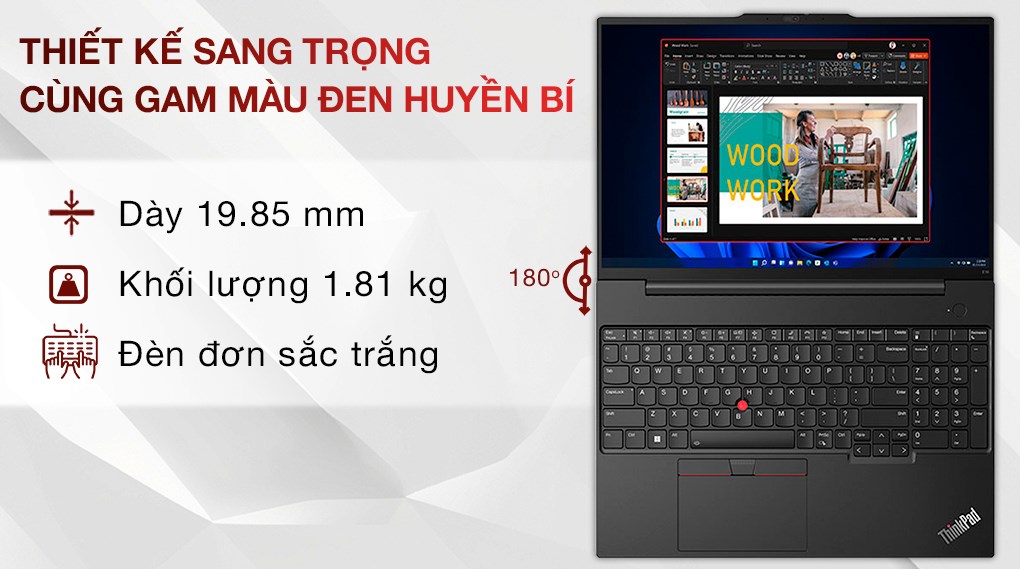 Laptop Lenovo ThinkPad E16 i7 1355U/16GB/512GB/Win11 (21JN006AVA)