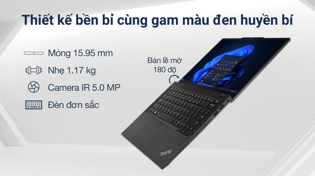 Laptop Lenovo Thinkpad X13 - 21LU004NVN (Ultra 5 125U, 16GB, 512GB, WUXGA, Win11 Pro)