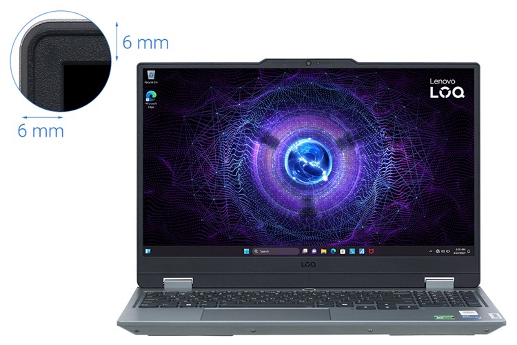 Laptop Lenovo LOQ 15IAX9 i5 12450HX/12GB/512GB/4GB RTX 2050/144Hz/Win11 (83GS001SVN) Màu Xám