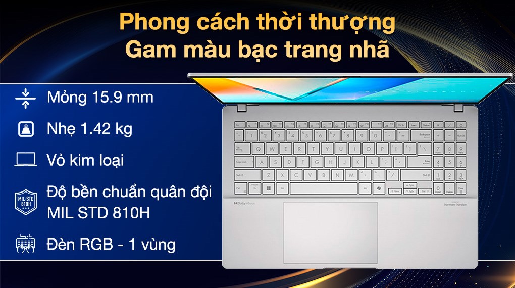 Laptop Asus Vivobook S 15 S5507QA X1E 78 100/32GB/1TB/OfficeHS/Win11 (MA089WS)