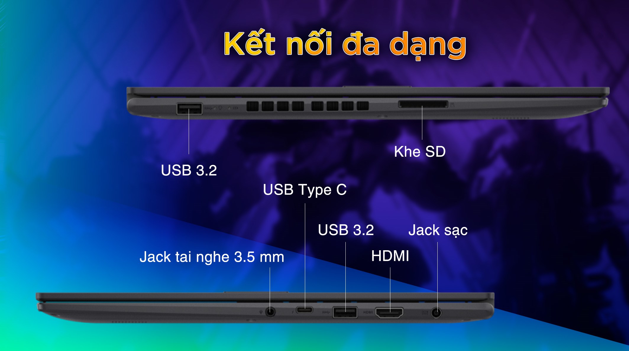 Laptop Asus Gaming Vivobook K3605ZF - RP745W (i5 12500H, 16GB, 512GB, RTX 2050 4GB, WUXGA 144Hz, Win11)