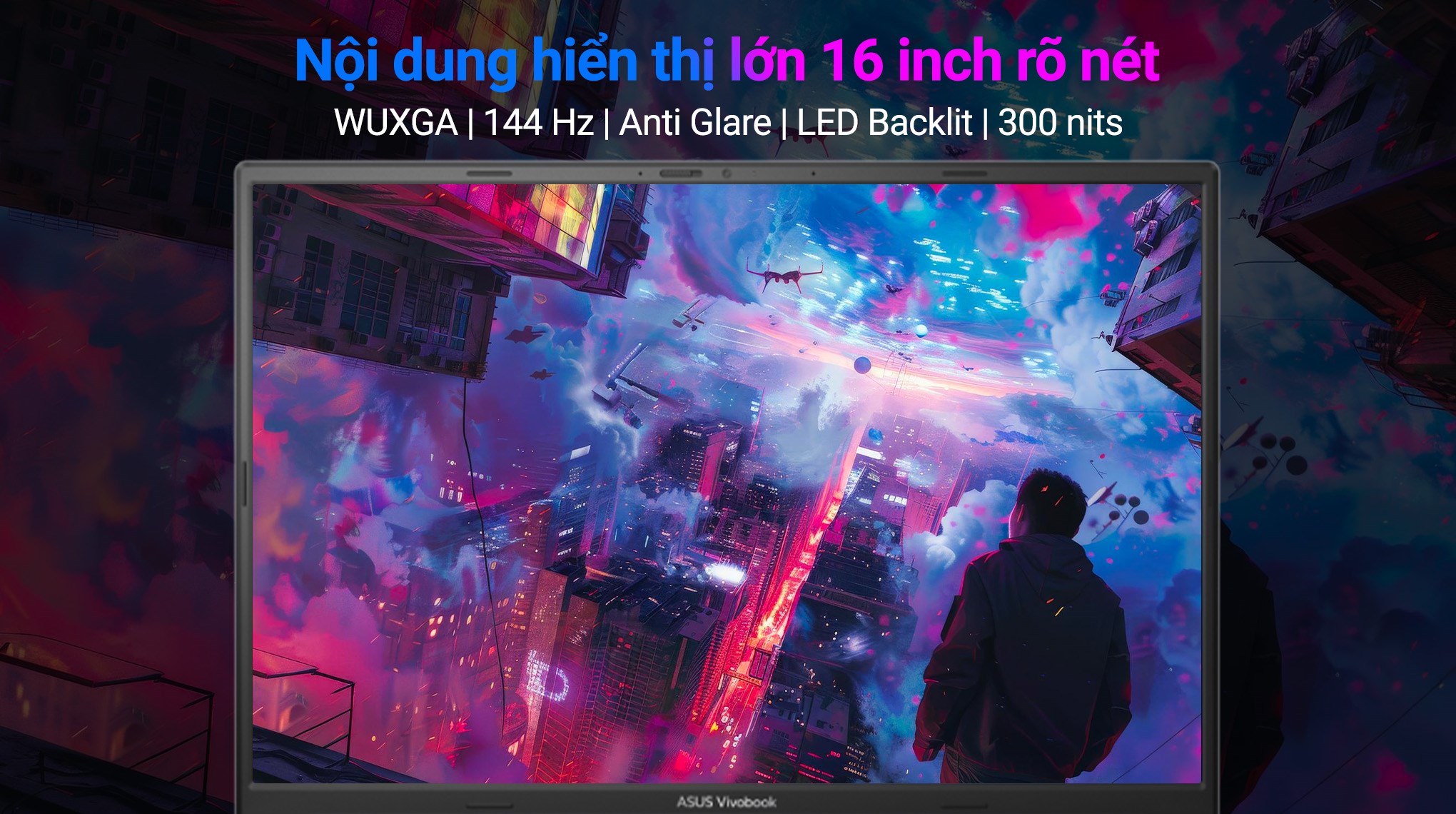 LAPTOP ASUS GAMING VIVOBOOK K3605ZC I5 12500H/16GB/SSD 512GB/VGA RTX 3050 4GB/LCD 16INCH WUXG 144HZ - BH 09/2026 Laptop Asus Gaming Vivobook K3605ZC - RP629W (i5 12500H, 16GB, 512GB, RTX 3050 4GB, WUXGA 144Hz, Win11)