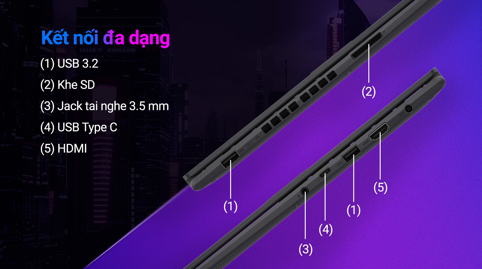 Laptop Asus Gaming Vivobook K3605ZC - RP629W (i5 12500H, 16GB, 512GB, RTX 3050 4GB, WUXGA 144Hz, Win11)