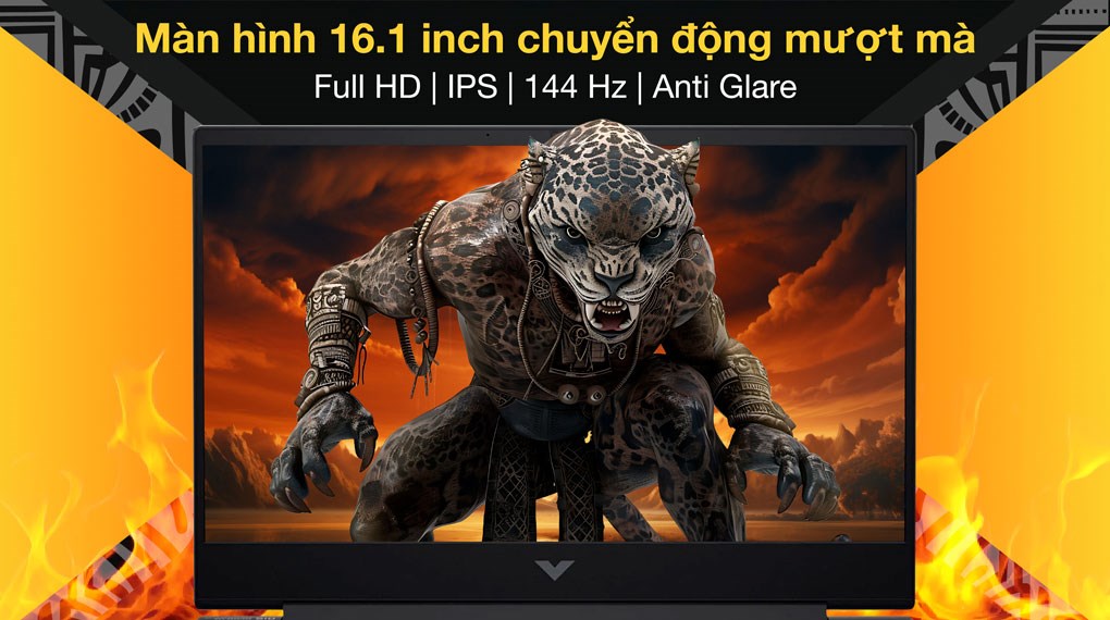 Laptop HP Gaming VICTUS 16 s0173AX - A9LG9PA (R5 7640HS, 16GB, 512GB, RTX 3050 6GB, Full HD 144Hz, Win11)