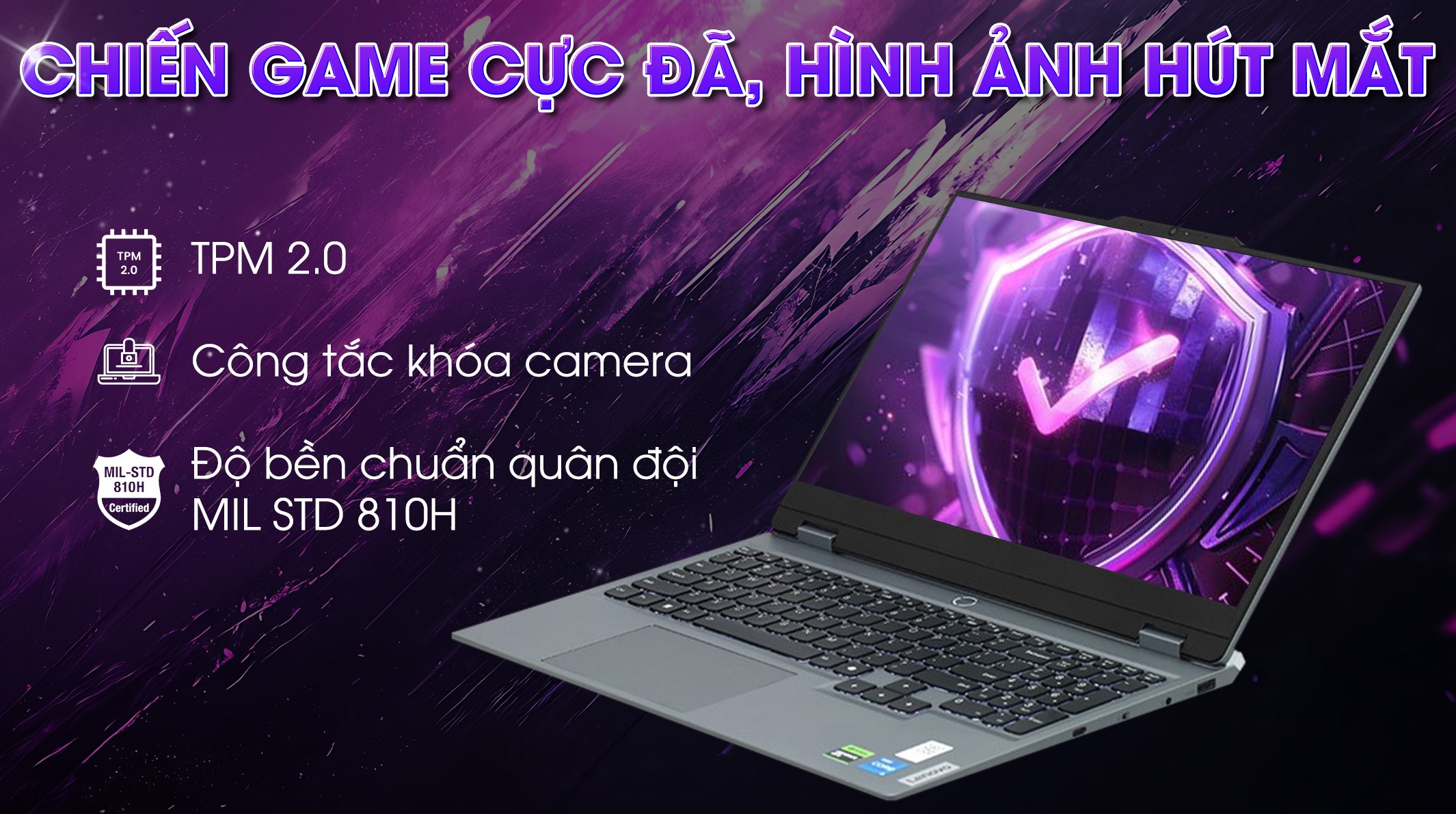 Laptop Lenovo Gaming LOQ 15IAX9 - 83GS00DBVN (i5 12450HX, 24GB, 512GB, RTX 2050 4GB, Full HD 144Hz, Win11)