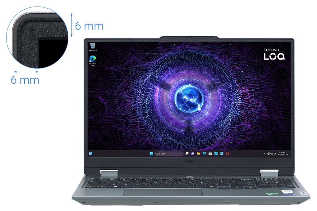 Laptop Lenovo Gaming LOQ 15IAX9 - 83GS00DBVN (i5 12450HX, 24GB, 512GB, RTX 2050 4GB, Full HD 144Hz, Win11) Màu Xám
