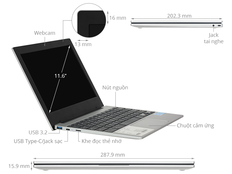 Samsung XE310XDA-KA1VN (N4500, 4GB, 32GB, HD, ChromeOS)