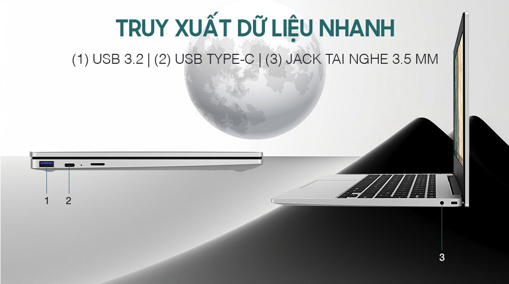 Laptop Samsung XE310XDA-KA1VN (N4500, 4GB, 32GB, HD, ChromeOS)