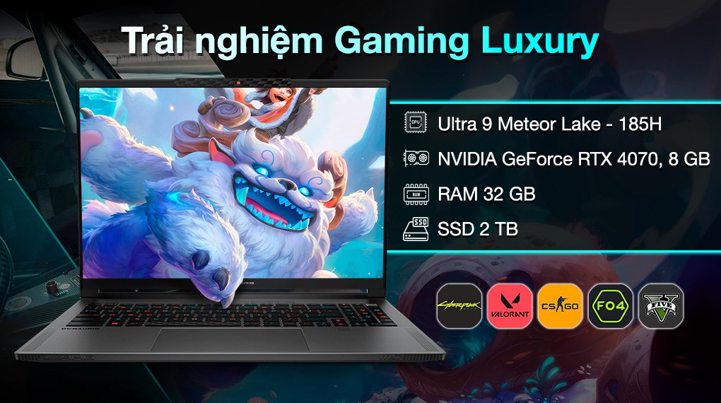 Laptop MSI Gaming Stealth 16 Mercedes AMG A1VGG - 293VN (Ultra 9 185H, 32GB, 2TB, RTX 4070 8GB, WQXGA+ OLED 240Hz, Win11)