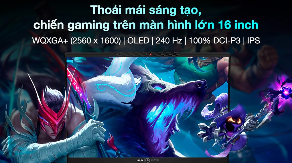 Laptop MSI Gaming Stealth 16 Mercedes AMG A1VGG - 293VN (Ultra 9 185H, 32GB, 2TB, RTX 4070 8GB, WQXGA+ OLED 240Hz, Win11)