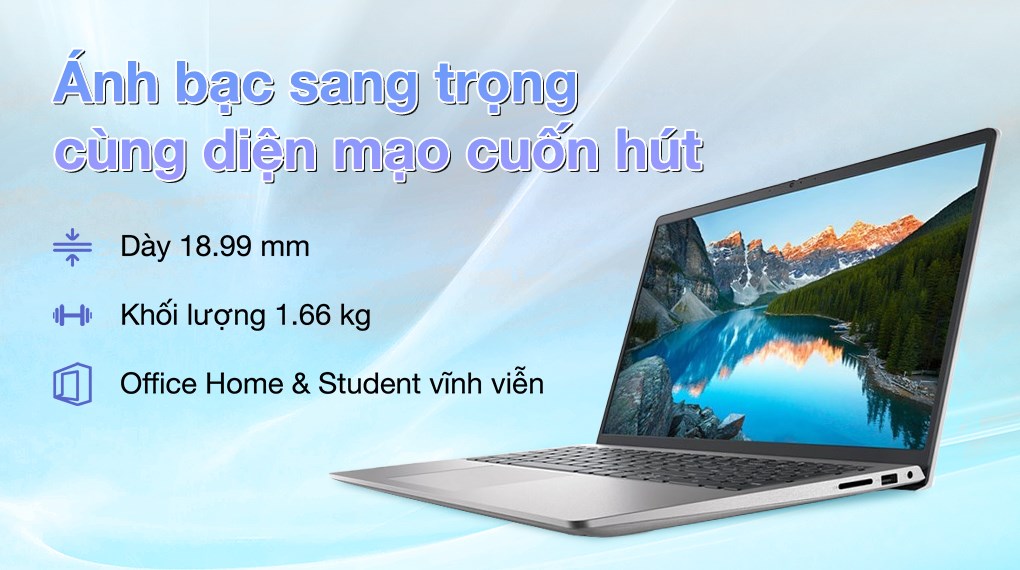 Laptop Dell Inspiron 15 3530 - 71043885 (i5 1334U, 16GB, 512GB, Full HD 120Hz, OfficeHS, KYHD, Win11)