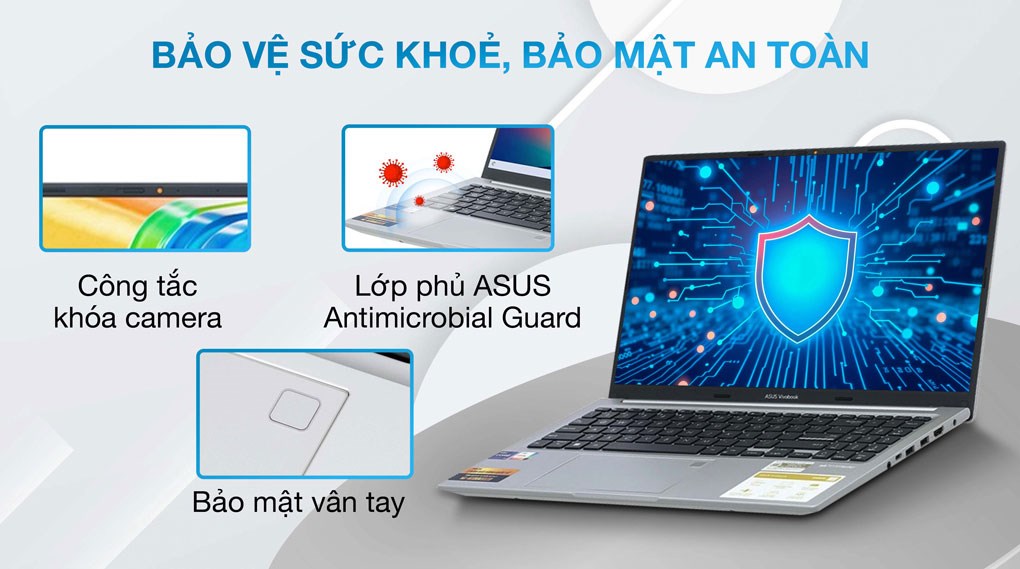 Laptop Asus Vivobook 15 OLED A1505VA - MA586WS (i9 13900H, 16GB, 512GB, 2.8K OLED 120Hz, OfficeHS, Win11)