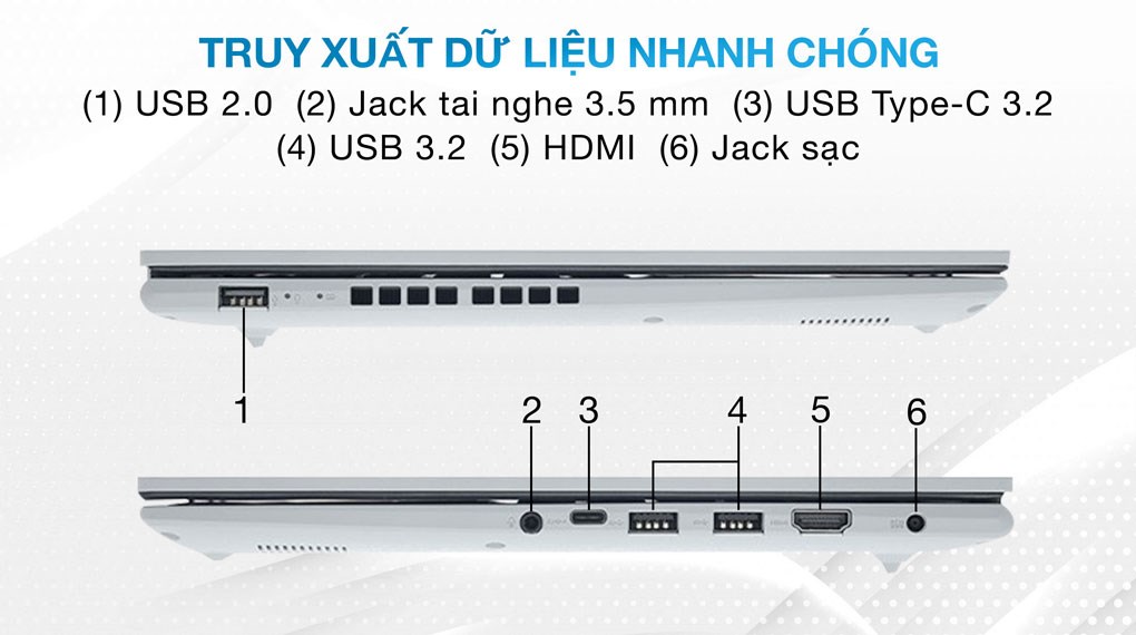 Laptop Asus Vivobook 15 OLED A1505VA - MA586WS (i9 13900H, 16GB, 512GB, 2.8K OLED 120Hz, OfficeHS, Win11)