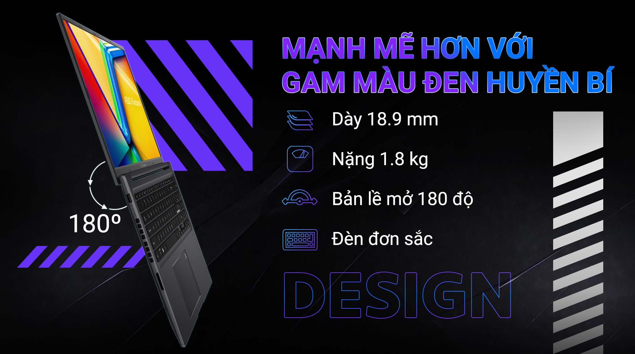 Laptop Asus Gaming Vivobook K3605ZU - RP296W (i5 12500H, 16GB, 512GB, RTX 4050 6GB, WUXGA 144Hz, Win11)