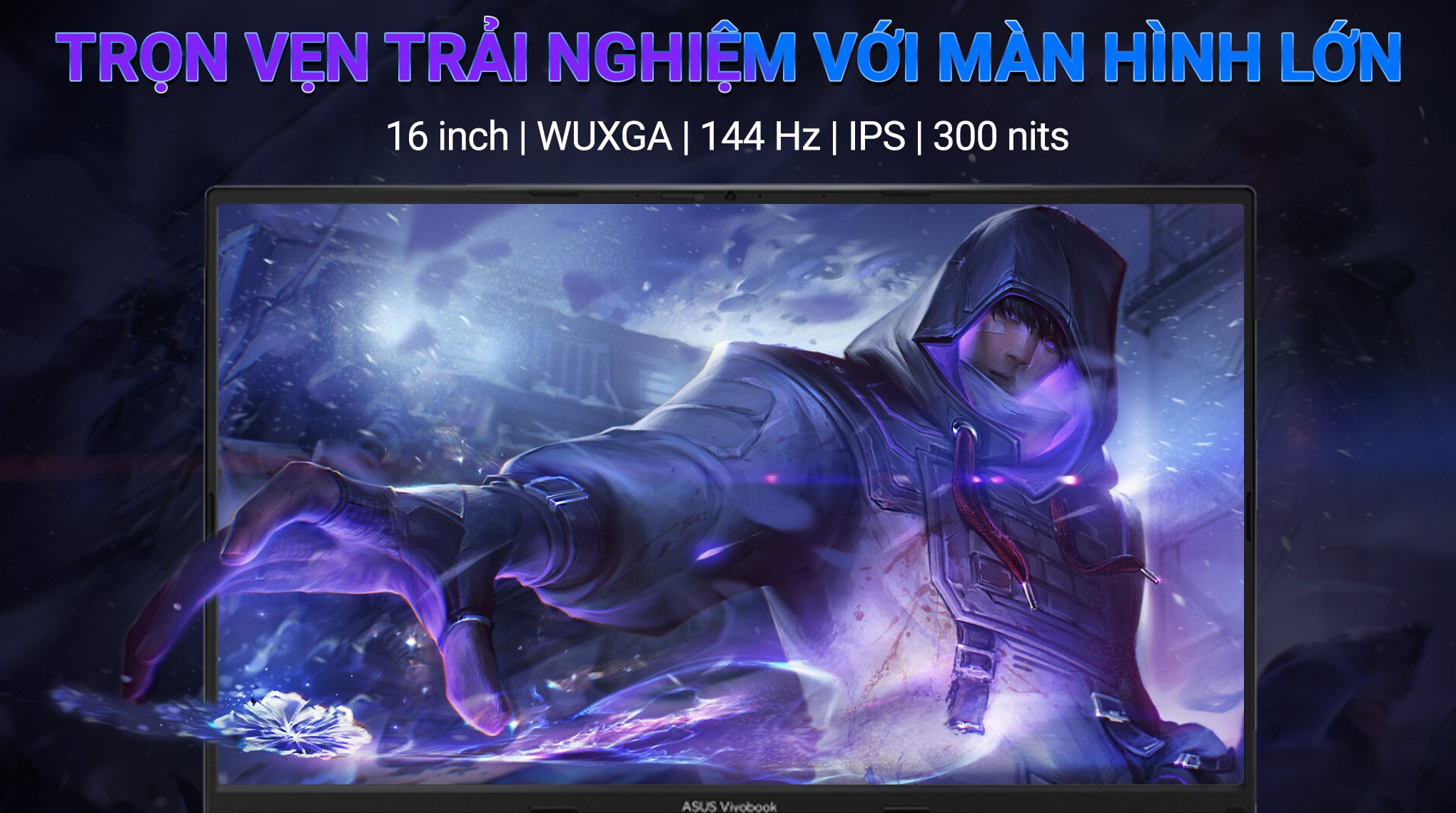 Laptop Asus Gaming Vivobook K3605ZU - RP296W (i5 12500H, 16GB, 512GB, RTX 4050 6GB, WUXGA 144Hz, Win11)