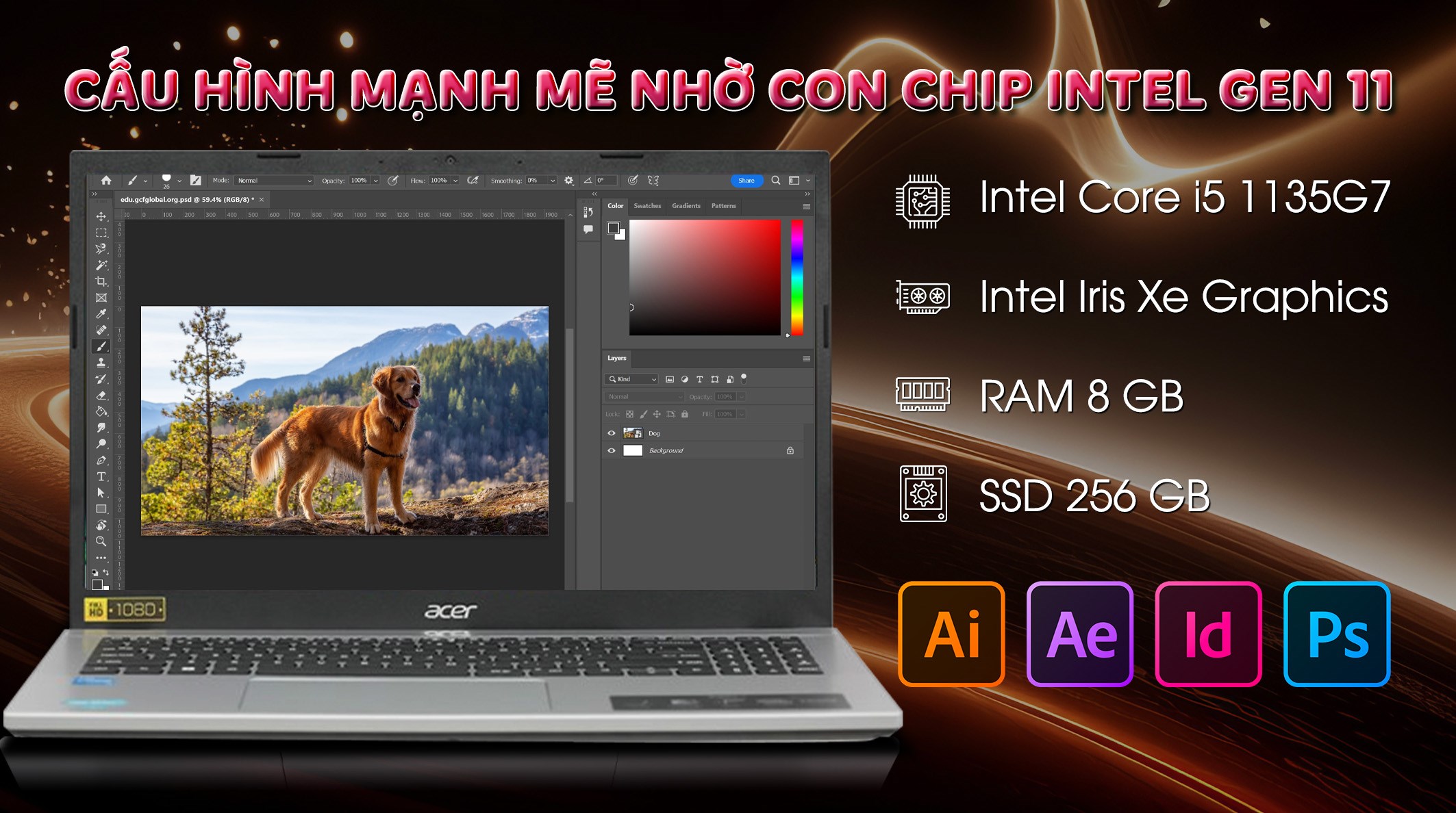 Laptop Acer Aspire 3 A315 58 529V i5 1135G7/8GB/256GB/Win11 (NX.ADDSV.00N)