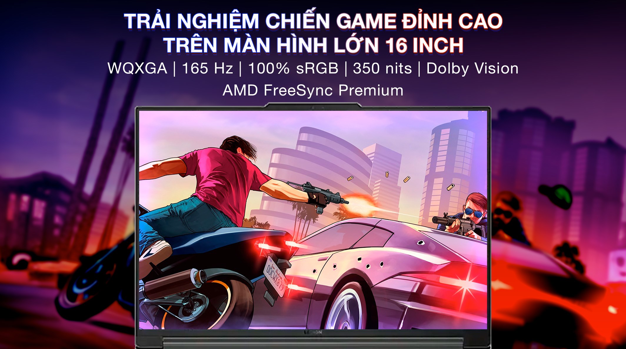 Laptop Lenovo Gaming Legion Slim 5 16AHP9 R7 8845HS/32GB/1TB/8GB RTX4060/165Hz/Win11 (83DH003BVN)