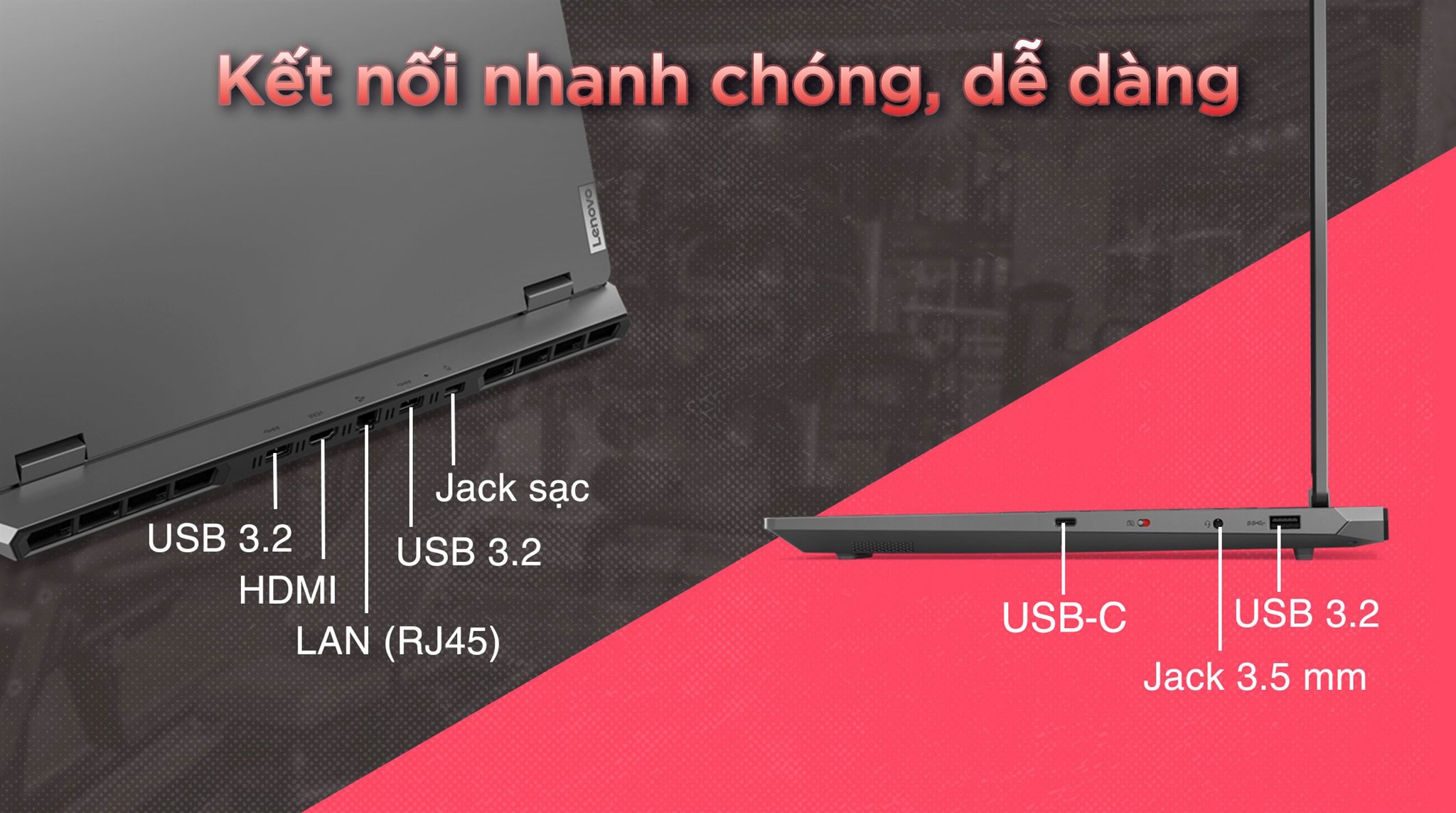 Laptop Lenovo Gaming LOQ 15ARP9 R7 7435HS/24GB/512GB/8GB RTX4060/144Hz/Win11 (83JC003YVN)