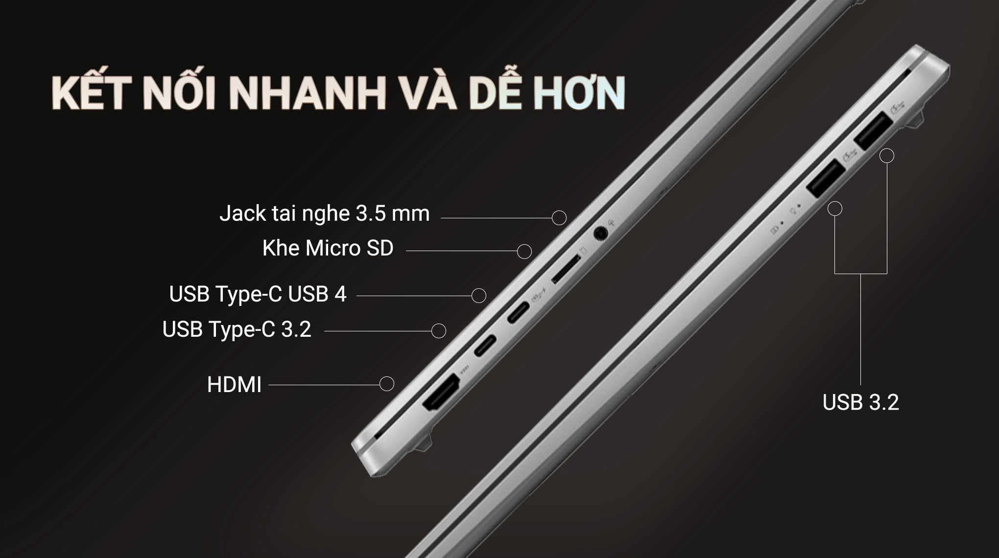 Laptop Asus Vivobook S 16 OLED M5606WA R9 AI HX 370/32GB/1TB/120Hz/OfficeHS/Win11 (MX072WS)