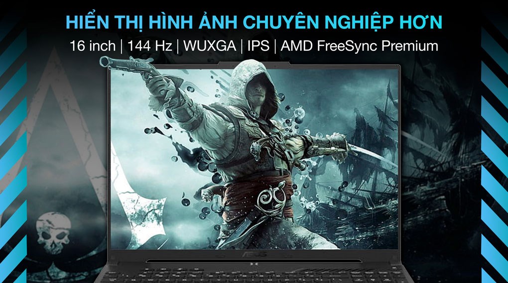 Laptop Asus TUF Gaming A16 FA617NSR R7 7435HS/16GB/512GB/8GB RX7600S/144Hz/Win11 (RL100W)