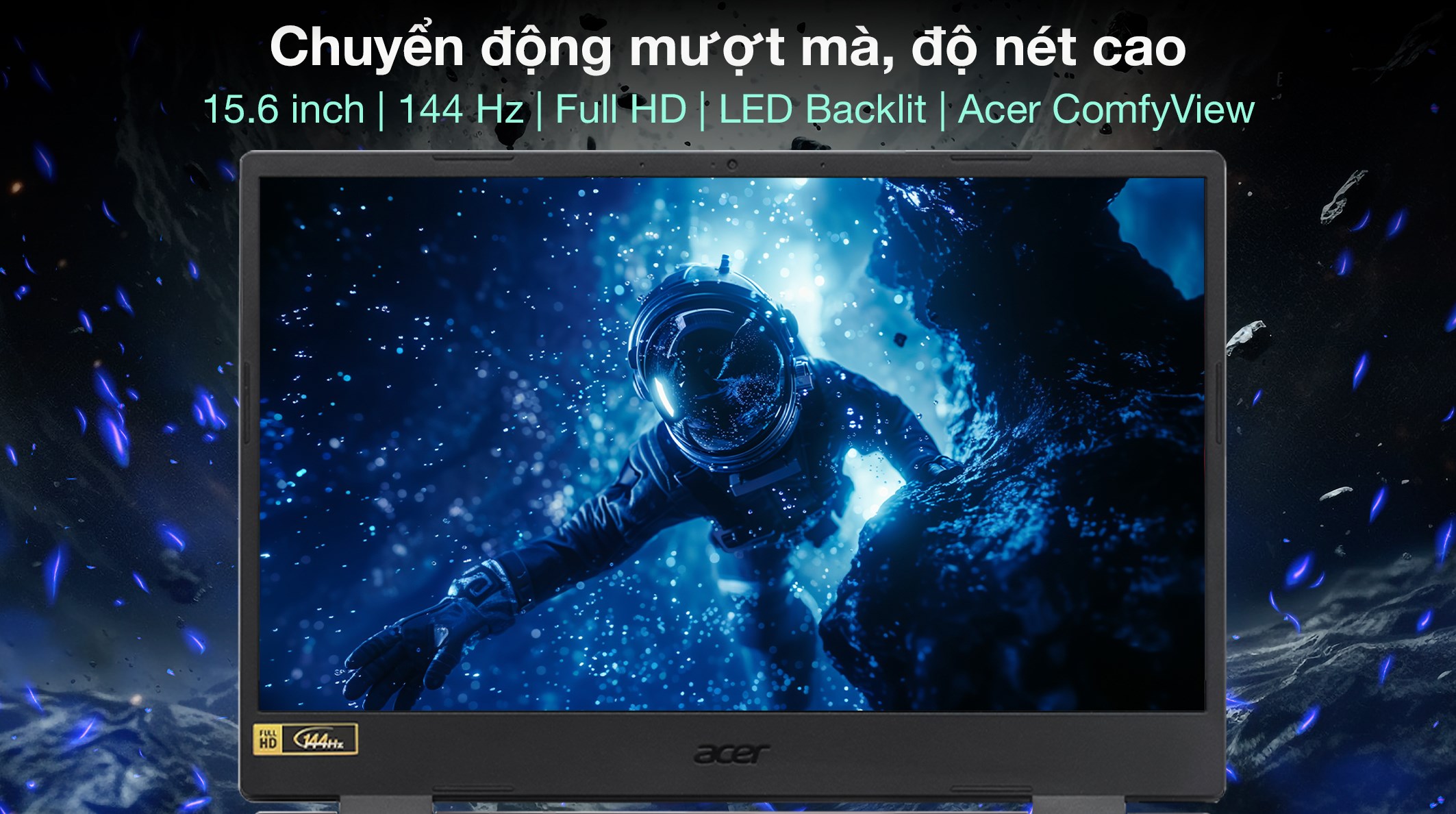 Laptop Acer Gaming Nitro AN515 58 773Y i7 12700H/16GB/512GB/4GB RTX3050Ti/144Hz/Win11 (NH.QFKSV.001.16G)