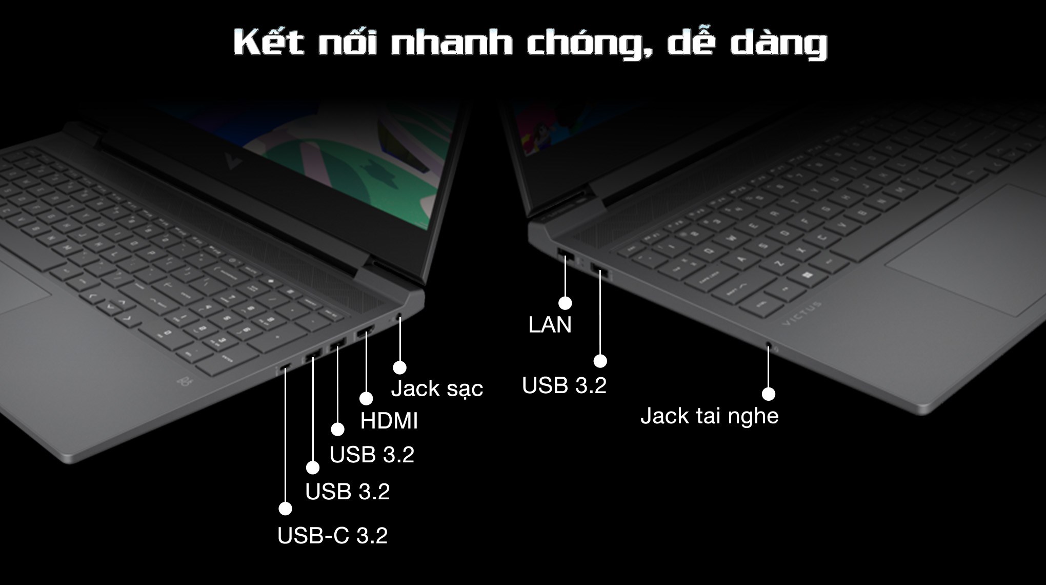 Laptop HP Gaming VICTUS 16 r0283TX - AD9T3PA (i5 13500H, 16GB, 512GB, RTX 3050 6GB, Full HD 144Hz, Win11)