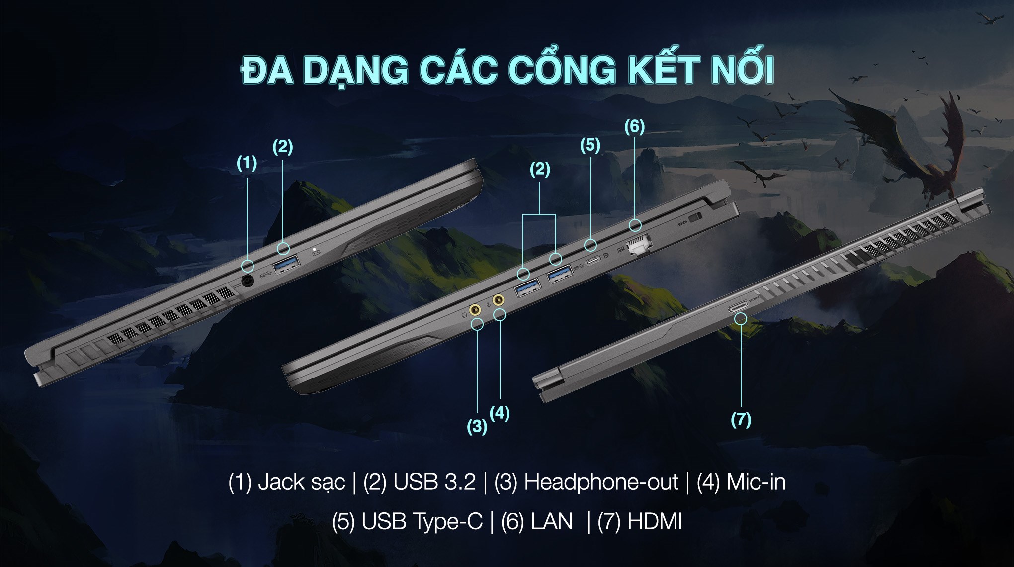 Laptop MSI Gaming Thin 15 B13UCX - 2080VN (i5 13420H, 16GB, 512GB, RTX 2050 4GB, Full HD 144Hz, Win11)