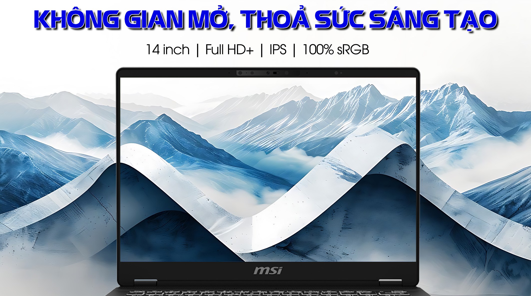 Laptop MSI Prestige 14 AI Studio C1UDXG - 058VN (Ultra 7 155H, 16GB, 1TB, RTX 3050 6GB, Full HD+ 144Hz, Win11)