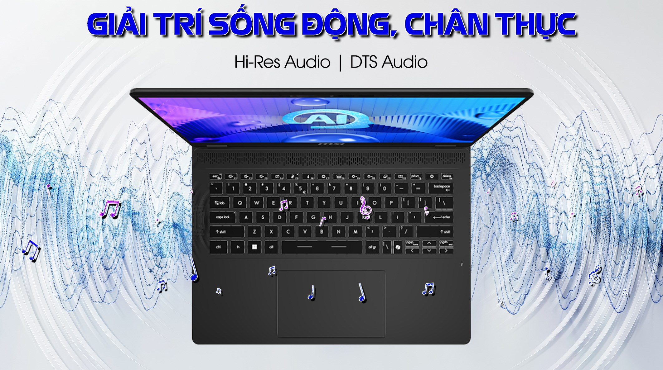 Laptop MSI Prestige 14 AI Studio C1UDXG - 058VN (Ultra 7 155H, 16GB, 1TB, RTX 3050 6GB, Full HD+ 144Hz, Win11)