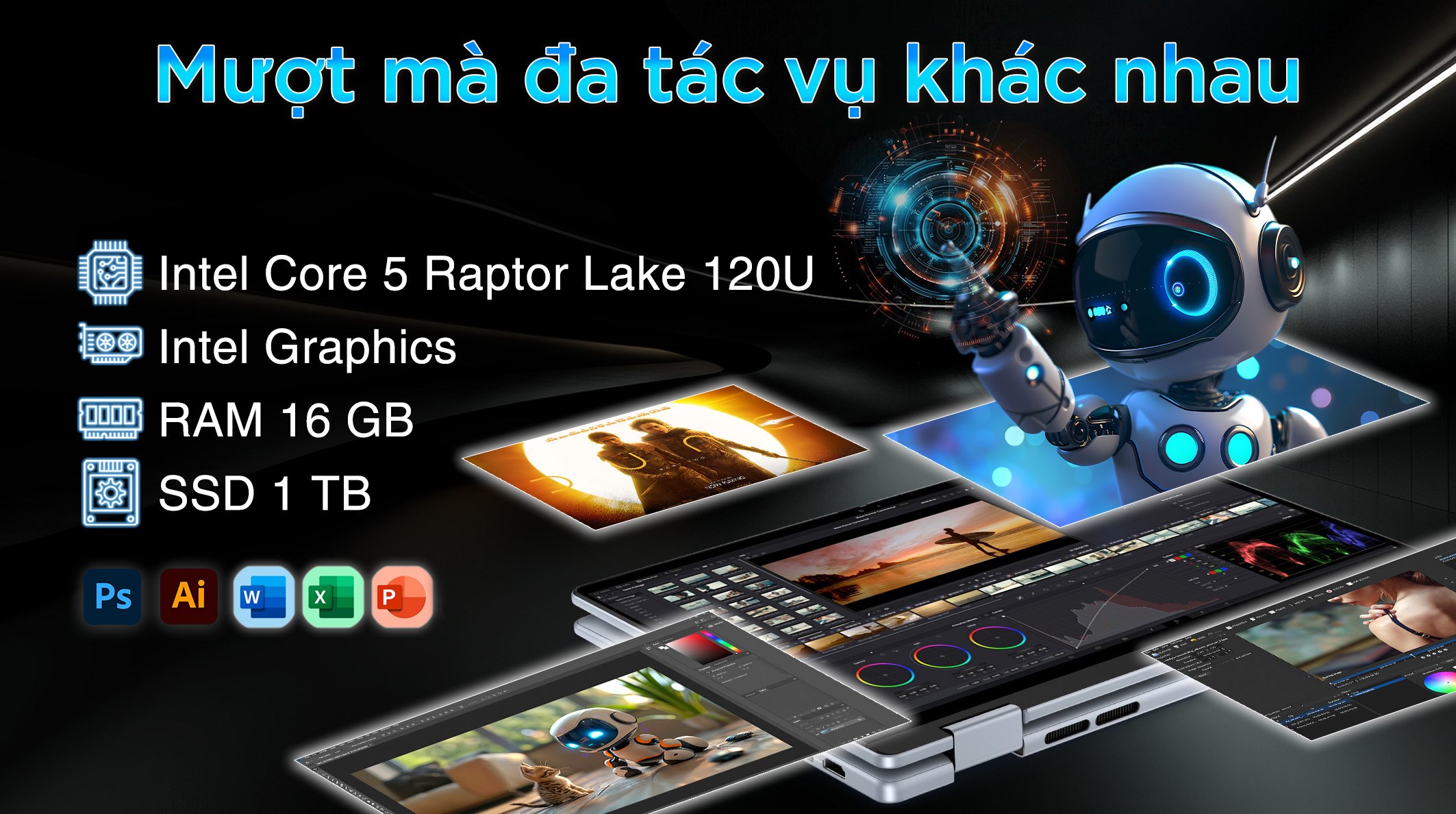 Laptop Dell Inspiron 7440 Core 5 120U (N4I5006W1) - Cấu hình, hiệu năng