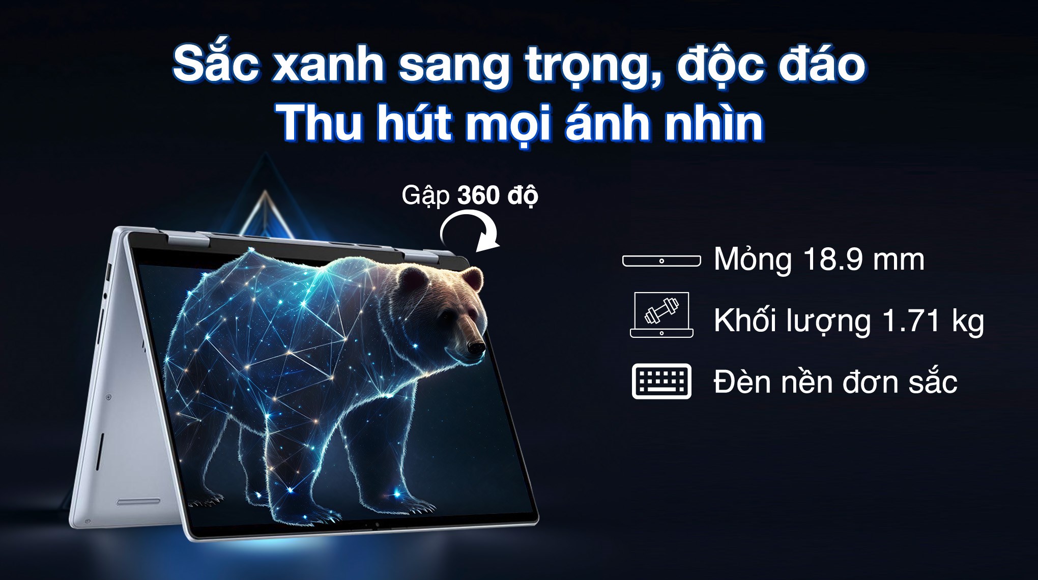 Dell Inspiron 7440 Core 7 - Thiết kế