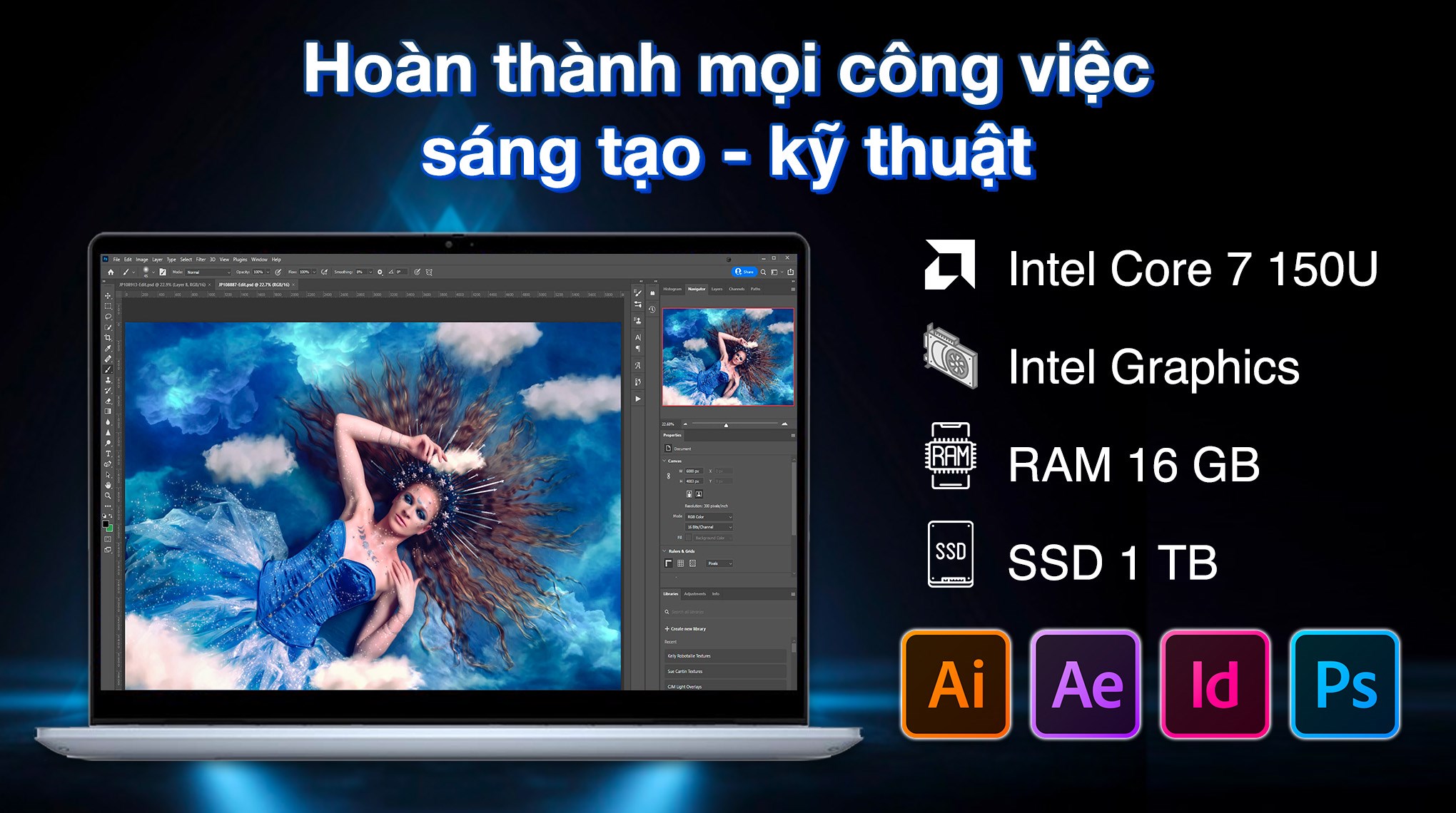 Dell Inspiron 7440 Core 7 - Cấu hình