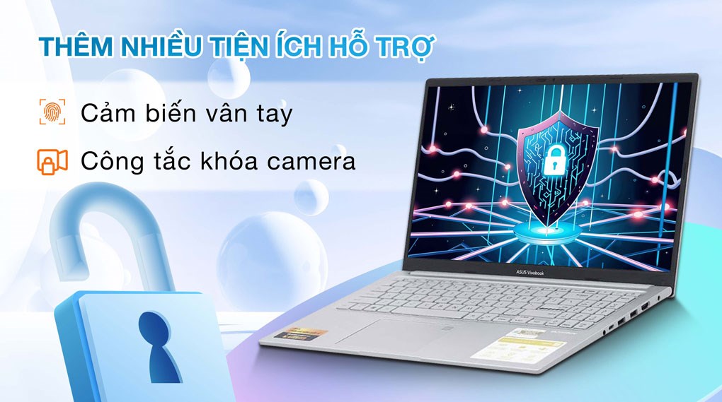 Laptop Asus Vivobook 15 X1504ZA i5 1235U (NJ1608W) - Tiện ích