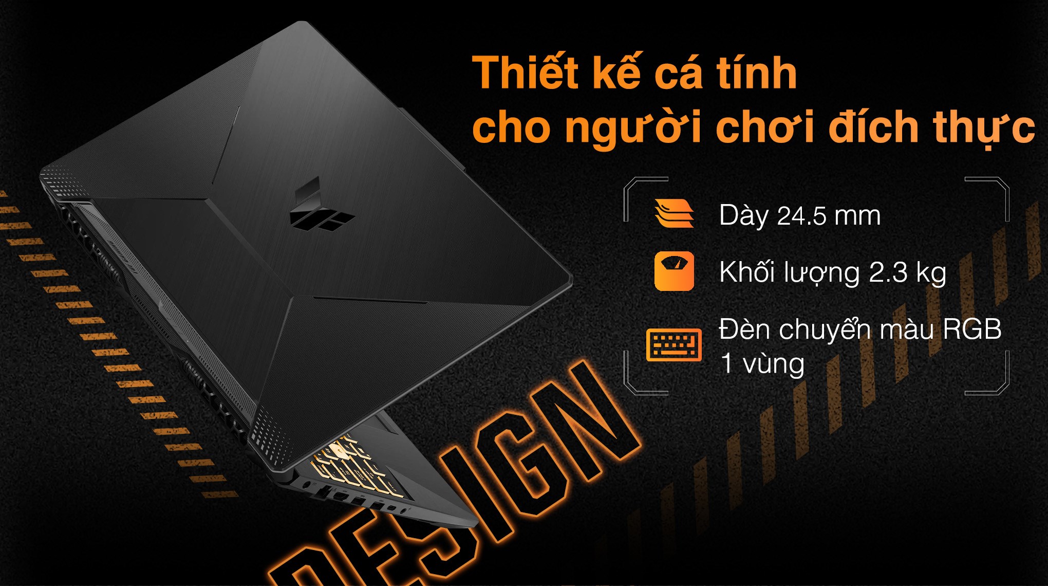 Laptop Asus TUF Gaming A15 FA506NFR - HN113W (R7 7435HS, 16GB, 512GB, RTX 2050 4GB, Full HD 144Hz, Win11)