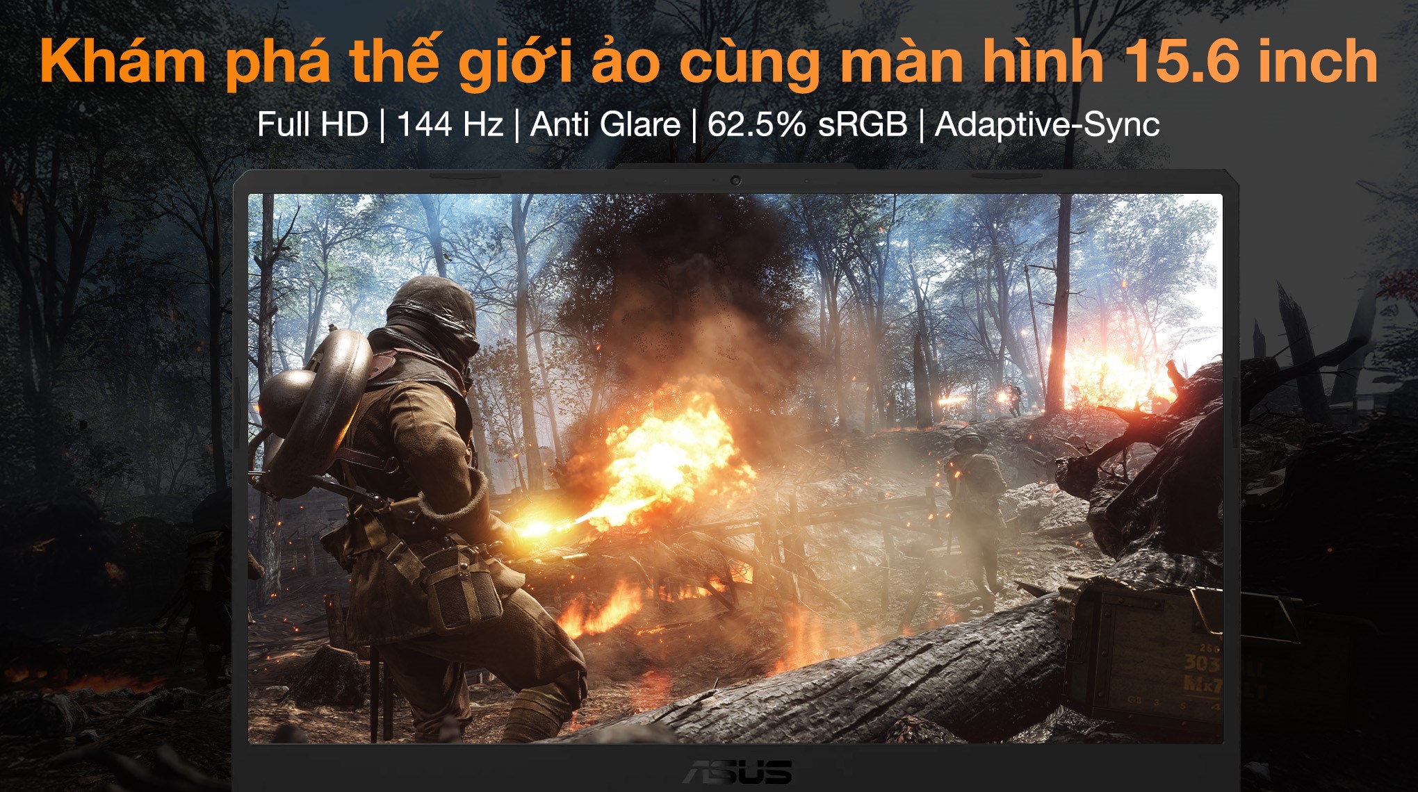 Laptop Asus TUF Gaming A15 FA506NFR - HN113W (R7 7435HS, 16GB, 512GB, RTX 2050 4GB, Full HD 144Hz, Win11)